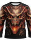 cheap Animal Print T shirts-Dragon T Shirt Men 3D Printed Fire Breathing Monster Long Sleeve Gothic Fantasy Pullover Tee Top Clothing Apparel S M L XL XXL XXXL