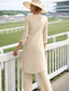 abordables Trajes de pantalón de mamá-Traje de pantalón Hasta el Suelo Vestido de Madrina Manga 3/4 Joya Elegante Formal Invitado a la boda Gasa Encaje con Cuentas Apliques