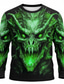cheap Animal Print T shirts-Dragon T Shirt Men 3D Printed Fire Breathing Monster Long Sleeve Gothic Fantasy Pullover Tee Top Clothing Apparel S M L XL XXL XXXL