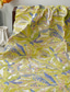 abordables Vestidos de cóctel-Corte A Vestido Midi Vestidos de coctel Elegante Floral Manga 3/4 Escote en Pico Fiesta de jardin Boda Bolsillo Satén elástico Jacquard Espalda desnuda con Estampado flor