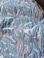 billiga A-linje kvällsklänningar-A-linje Golvlång Kvälls klänningar Balklänning Formell klädsel Elegant Blommig Hög split Kortärmad V-hals Bröllop Formell Ficka Jacquard Djupt ringad rygg med Blomtryck Rosett(er) Ficka