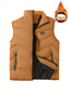 economico Gilet Puffer da Uomo-Per uomo Gilet imbottito Gilet Vacanza Quotidiano Data Moda Casual Autunno Inverno Tasca Poliestere Caldo Confortevole Tinta unica Cerniera Collo alla coreana Vestibilità regolare Blu Nero Giallo