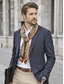 billige Slips og sløyfe for menn-Herreskjerf med paisleytrykk, lettvektsskjerf i polyester med flerfarget mønster, klassisk elegant stil for menn, egnet for daglig bruk, business casual, fester og sesongbasert styling