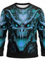 cheap Animal Print T shirts-Dragon T Shirt Men 3D Printed Fire Breathing Monster Long Sleeve Gothic Fantasy Pullover Tee Top Clothing Apparel S M L XL XXL XXXL