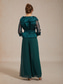 abordables Blusas Elegantes-Mujer Tops elegantes corbata frontal Transparente Elegante Manga 3/4 Escote en Pico Cuello Camisero Tops regulares Invitado a la boda Traje de cóctel Verde esmeralda Verano Primavera Otoño