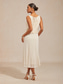 ieftine Rochie simplă-Pentru femei Rochii Midi Rochie teacă Rochie A line Elegant Zilnic Invitat la nunta Dată Paiete Transparent Culoare solidă Fără manșon Stil Nautic Șampaniu