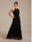 Χαμηλού Κόστους Φορέματα από σιφόν-Γυναικεία Μακρύ φόρεμα Φορέματα σιφόν Φόρεμα σε γραμμή Α Φόρεμα Fit And Flare Κομψό Κρύος ώμος Διακοπές Επισκέπτης γάμου Κοκτέιλ Πάρτι Πλισέ Στολισμένο Κανονικό Συμπαγές Χρώμα Αμάνικο