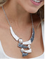 ieftine Colier de damă-Set de colier și cercei declarativi din aliaj boem pentru femei, bijuterii geometrice texturate multicolore, accesorii elegante în stil boho pentru femei, perfecte pentru ținute casual, vacanțe, festivaluri și petreceri.