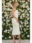 voordelige Kleine Witte Jurken-Strak kolom Tot de enkel Witte jurk Kleine witte jurk Elegant Open rug Mouwloos Spaghettibandjes Bruiloft Stretchstof Blote Rug met Plooien