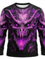 cheap Animal Print T shirts-Dragon T Shirt Men 3D Printed Fire Breathing Monster Long Sleeve Gothic Fantasy Pullover Tee Top Clothing Apparel S M L XL XXL XXXL