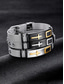 abordables Joyas para hombres-Pulsera cruzada de acero inoxidable para hombre: múltiples opciones de color, duradera y elegante, perfecta para uso casual y diario.