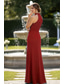 abordables Largo del piso-Funda Columna Hasta el Suelo Vestido formal Vestido de noche Trajes de gala Elegante Sin Mangas Cuello halter Formal Invitado a la boda con Flores 3D