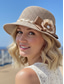 abordables Chapeaux pour femmes-Chapeau de soleil bohème pliable en paille pour femme – casquette de plage légère et respirante en polyester avec nœud fleuri, disponible en plusieurs couleurs pour les vacances d'été, le quotidien et les voyages.
