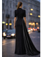 preiswerte Smokingkleider-Damen Blazer-Kleid Smokingkleid Meerjungfrauenschnitt Geschäft Formell Hochzeitsgast Satin Stretch-Crêpe Elegant Formell Kurzarm Bodenlang Schalkragen Doppelreihig