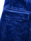 abordables Fiesta de cena-De los hombres Smoking Trajes Fiesta Azul verde Negro Primavera, Otoño, Invierno, Verano Traje Muesca Solapa de Pico Moda Casual Color sólido Ajustado Juego de 2 piezas Recto 2 botones