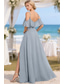 cheap Bridesmaid Dresses-A-Line Bridesmaid Dress Spaghetti Strap Sleeveless Elegant Floor Length Chiffon with Ruffles / Ruching