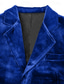 abordables Fiesta de cena-De los hombres Smoking Trajes Fiesta Azul verde Negro Primavera, Otoño, Invierno, Verano Traje Muesca Solapa de Pico Moda Casual Color sólido Ajustado Juego de 2 piezas Recto 2 botones