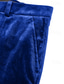 abordables Fiesta de cena-De los hombres Smoking Trajes Fiesta Azul verde Negro Primavera, Otoño, Invierno, Verano Traje Muesca Solapa de Pico Moda Casual Color sólido Ajustado Juego de 2 piezas Recto 2 botones