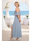 cheap Bridesmaid Dresses-A-Line Bridesmaid Dress Spaghetti Strap Sleeveless Elegant Floor Length Chiffon with Ruffles / Ruching
