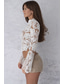 preiswerte Hochzeitskleider-Boho-Hochzeitskleider Strandhochzeit Teile Hochkragen Langarm Teile Spitzen-Brautoberteile Brautkleider mit Applikationen Kleid das beeindruckt Herbsthochzeit (Nur Oberteil)