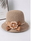 abordables Chapeaux pour femmes-Chapeau de soleil bohème pliable en paille pour femme – casquette de plage légère et respirante en polyester avec nœud fleuri, disponible en plusieurs couleurs pour les vacances d'été, le quotidien et les voyages.