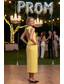 abordables Robes Longues &amp; Gowns-Fourreau Colonne Longueur thé Robe de Bal Robe d'invité de mariage Robe de soirée Robes de Bal Élégant Sans manches Col ras du cou Bal de promo Formel Crêpe Extensible Dos nu avec Noeud(s) Couleur
