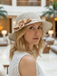 abordables Chapeaux pour femmes-Chapeau de soleil bohème pliable en paille pour femme – casquette de plage légère et respirante en polyester avec nœud fleuri, disponible en plusieurs couleurs pour les vacances d'été, le quotidien et les voyages.