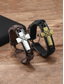 abordables Bijoux pour hommes-Bracelet croix bohème pour homme, cuir véritable et alliage, style vintage vieilli, longueur ajustable, noir et marron, idéal pour les voyages, les tenues décontractées et le quotidien.