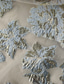 billiga Aftonklänningar-Sjöjungfru trumpet Svepsläp Kvälls klänningar Elegant Pastell Ärmlös Enaxlad Kvällsfest Bröllop Organza Jacquard med Färgblock