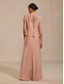 ieftine rochie florală-Rochie maxi pentru femei, rochie tip A, rochie tip sacou, dantelă, elegantă, seară, petrecere, cocktail, culoare uni, mânecă 3/4, curea, roz pal, vară, primăvară, toamnă