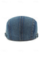 abordables Chapeaux pour hommes-Béret gavroche vintage pour homme en denim de coton délavé, casquette plate multicolore ajustable, style Gatsby rétro décontracté, idéal au quotidien, en voyage, en vacances et pour les loisirs en plein air.