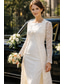 preiswerte Mamas Kleidersets-Zweiteilig Schlauchkleid Knielang Kleid für Hochzeitsgäste Brautmutterkleid Ärmellos Quadrathals Elegant Hochzeitsgast Hochzeitsfeier Kirche Chiffon Spitze Jackenkleider mit Einfarbig