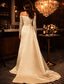 abordables Robes de soirée fourreau-Sirène Trompette Traîne Courte Robes de Bal Robe de Soirée Tenue de soirée Éclat &amp; Brillance Sexy Fente Haute manche longue Épaules Dénudées Formel robe demoiselle d honneur Réception de mariage