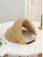 abordables Sombreros de mujer-Sombrero de mujer de poliéster con visera abierta, gorra plegable multicolor de ala ancha con gancho para las orejas, ideal para uso casual, viajes, vacaciones, playa y actividades al aire libre.