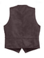 economico Gilet da uomo-Per uomo Gilet in finta pelle scamosciata Gilet occidentale Gilet Formale Matrimonio Vacanza Affari Moda Cowboy Primavera Autunno Tasca Classico Bottoni 100% poliestere finto camoscio Confortevole