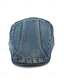abordables Chapeaux pour hommes-Béret gavroche vintage pour homme en denim de coton délavé, casquette plate multicolore ajustable, style Gatsby rétro décontracté, idéal au quotidien, en voyage, en vacances et pour les loisirs en plein air.