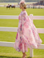 halpa Teen pituus-A-linja Polven yli Häävieraspuku Muodollinen mekko Derby-mekko Morsiammen äidin asu Hihaton Tiukka pyöreä kaula-aukko Tyylikäs Pastelli Muodollinen Kentucky Derby Puolivirallinen Sifonki kanssa