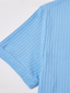 abordables Polo Classique pour Hommes-Homme Haut en Tricot Côtelé Texturé Occasionnel Travail Revers Manche Courte Basique Moderne Uni Boutons Tricoté Printemps &amp; Été Bleu Blanche Jaune Vin bleu marine Haut en Tricot Côtelé