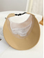 abordables Sombreros de mujer-Sombrero de mujer de poliéster con visera abierta, gorra plegable multicolor de ala ancha con gancho para las orejas, ideal para uso casual, viajes, vacaciones, playa y actividades al aire libre.