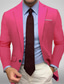 baratos Blazer e Jaqueta-Homens Jaqueta Blazer Casaco esportivo Colar de entalhe Casual Cor Sólida Preto Branco Amarelo Padrão Comum 1 Butão