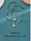 ieftine Colier de damă-Set colier și brățară pentru femei, imitație de perle cu mărgele turcoaz, multicolor, bijuterii în stil boho, perfecte pentru vacanță, călătorii, purtare zilnică și ținute casual