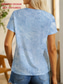 preiswerte Tiere T-Shirt-Ostern Damen T Shirt Druck Grafik Tiermotiv Cartoon Mode Stilvoll Klassisch Kurzarm Rundhalsausschnitt Normale Oberteile Lässig Täglich Wochenende Blau Hellgrün Orange Sommer Frühling