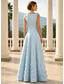 economico Abiti da Sera a Linea A-Linea ad A Lunghezza al pavimento Abito da Sera Abito formale Elegante Pastello Matrimonio informale / diurno Senza Maniche Scollo a V Matrimonio Formale Raso con Fiori 3D