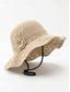 billige Damehatter-Dame bohemsk sommerhatt, pustende polyester, 3D-blomsterdekorasjon, flerfarget, solhatt med bred brem for strandferie, daglig fritidsbruk