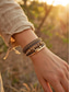 abordables Bracelet pour femme-Bracelet magnétique bohème pour femme en similicuir, plusieurs couleurs, parfait pour les vacances à la plage, le quotidien et un look bohème tendance.