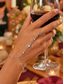 billige Damearmbånd-Damearmbånd i bohemsk legering, elegant fingerarmbånd i gull og sølv for strandferie, sommerferiested og hverdagsbruk.