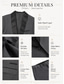 economico Festa di vacanza-Completi da matrimonio da uomo colletto a scialle nero rosa moda quotidiana unito tailored fit set da 2 pezzi monopetto un bottone