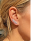 abordables Boucle d&amp;#39;oreille pour femme-Boucles d'oreilles manchette bohèmes en alliage en forme de feuille pour femme, boucles d'oreilles grimpantes en forme de branche en cristal multicolores, parfaites pour les vacances à la plage, les tenues d'été décontractées et le quotidien.