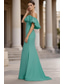 preiswerte Meerjungfrau Abendkleider-Meerjungfrauenschnitt Bodenlang Abendkleid Abendkleid Elegant Ärmellos Schulterfrei Abschlussball Formell Taft Rückenfrei mit Rüschen