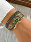 abordables Bracelet pour femme-Bracelet magnétique bohème pour femme en similicuir, plusieurs couleurs, parfait pour les vacances à la plage, le quotidien et un look bohème tendance.